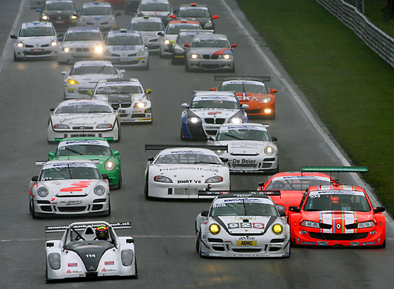 De start van de Zandvoort 500 (foto: Chris Schotanus)